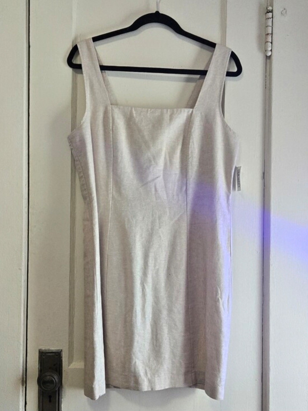 Old Navy Cream Square-Neck Mini Dress